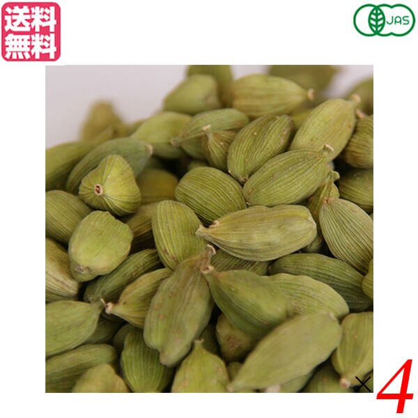 カルダモン ホール 有機 業務用 VOXSPICE オーガニックカルダモンシード500g ４個セット