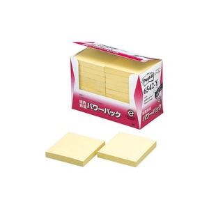 （まとめ）スリーエム 3M ポストイット 再生紙経費削減 6542-Y イエロー(×2セット)