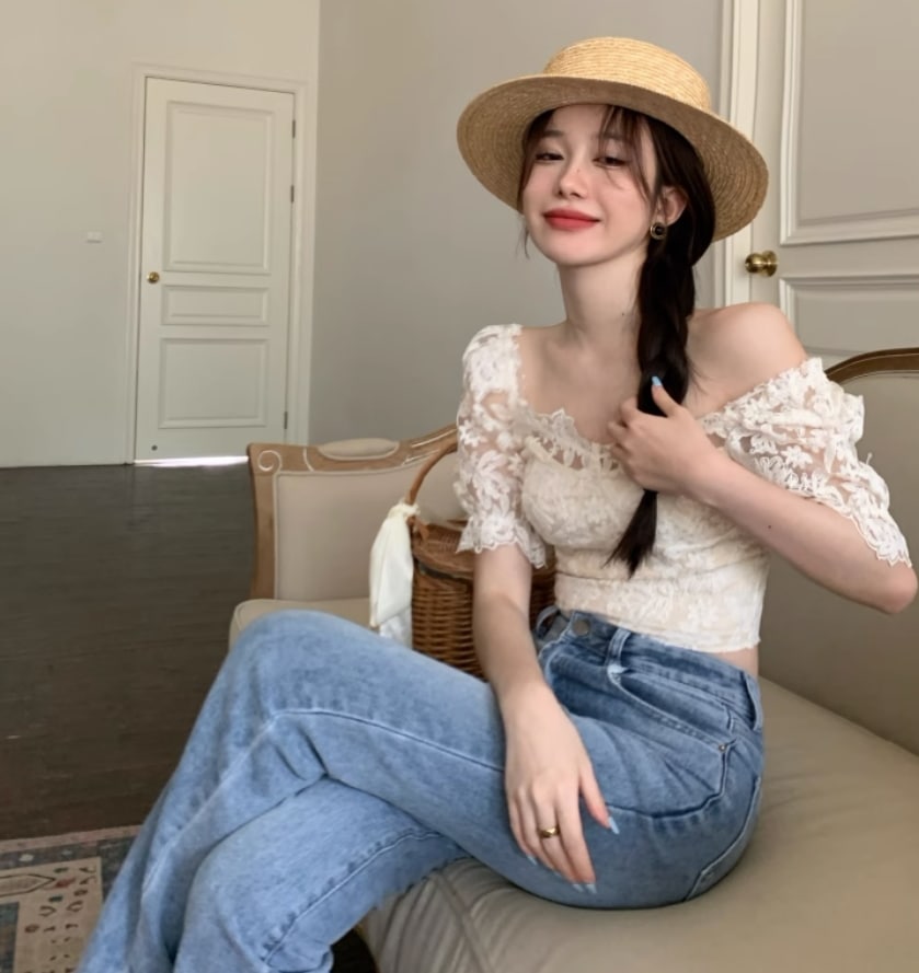 トップス デート モテアイテム シャツブラウス オフショルダー レース シフォン 大人可愛い きれいめ 上品 おしゃれ かっこいい 大人可愛い ラブリー キュート ガーリー クール モード系 セクシー