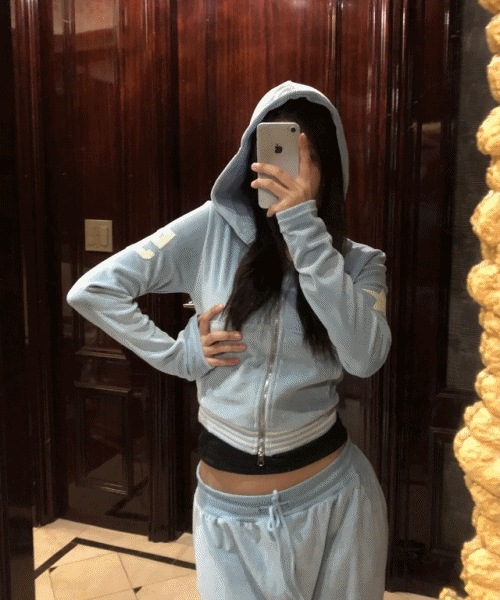 star velvet hoodie [3color]