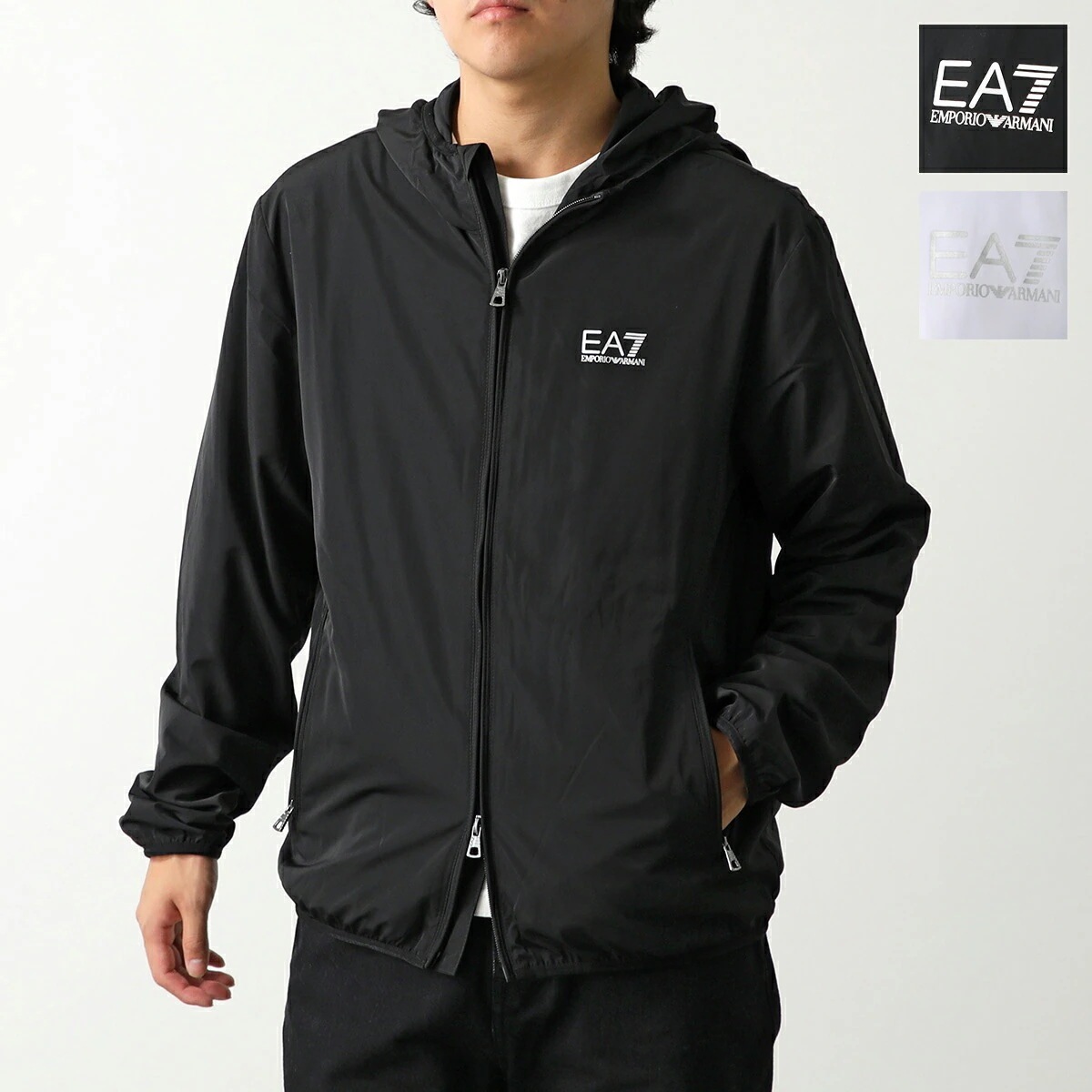 EA7 EMPORIO ARMANI エアセッテ エンポリオアルマーニ ジャケット 8NPB22 PNGRZ メンズ フード付き ウィンドブレーカー カラー2色