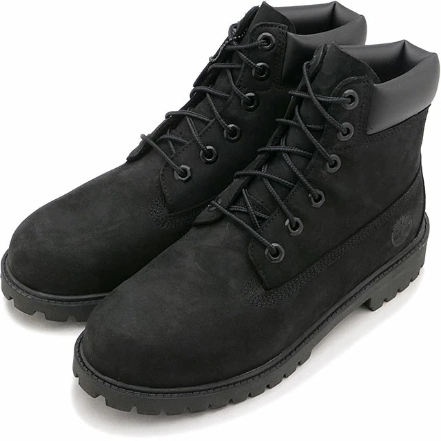 レディース対応 6インチプレミアムブーツ [112907-001] 6in Premium Boots Junior 防水 ウォータープルーフレザー ヌバック ブラック