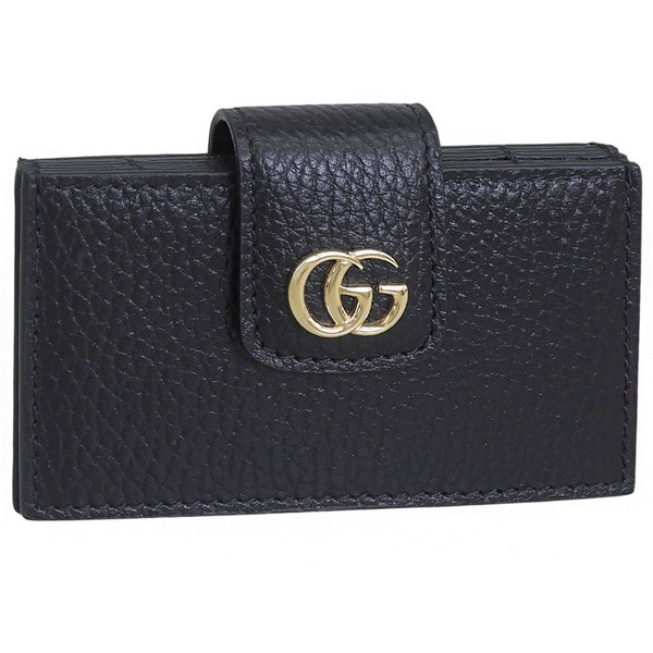 グッチ カードケース レディース アウトレット レザー ブラック C CASE 813300CAO0G1000 GUCCI
