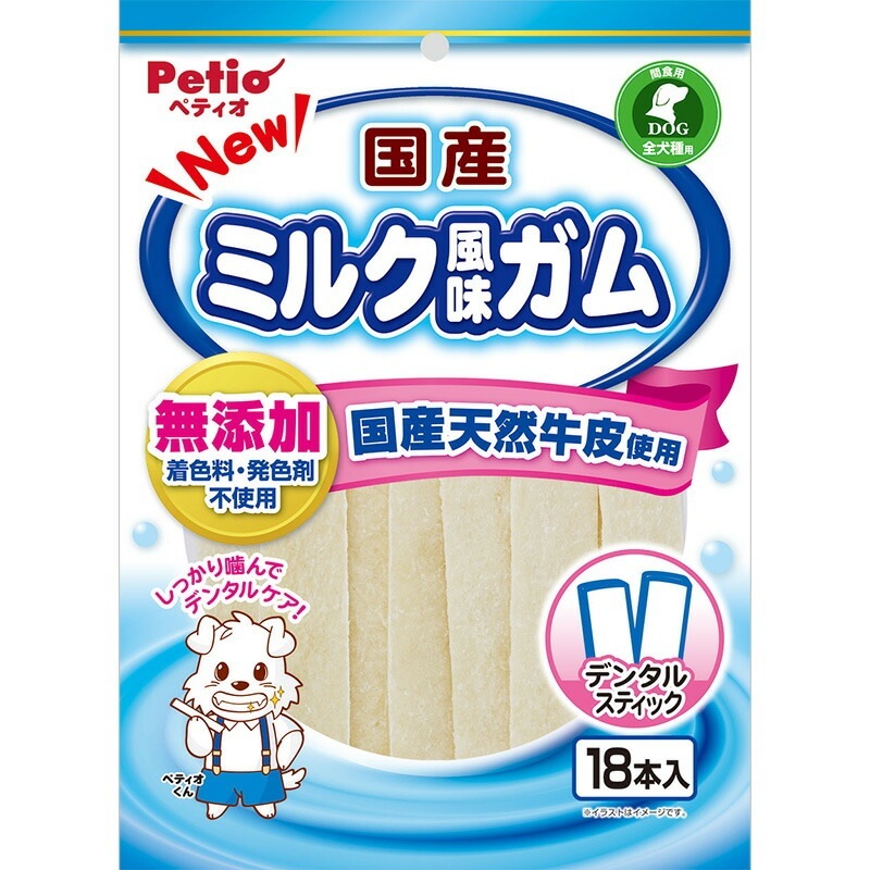 （まとめ買い）NEW国産ミルク風味ガム スティック 18本入 犬用おやつ [x10]