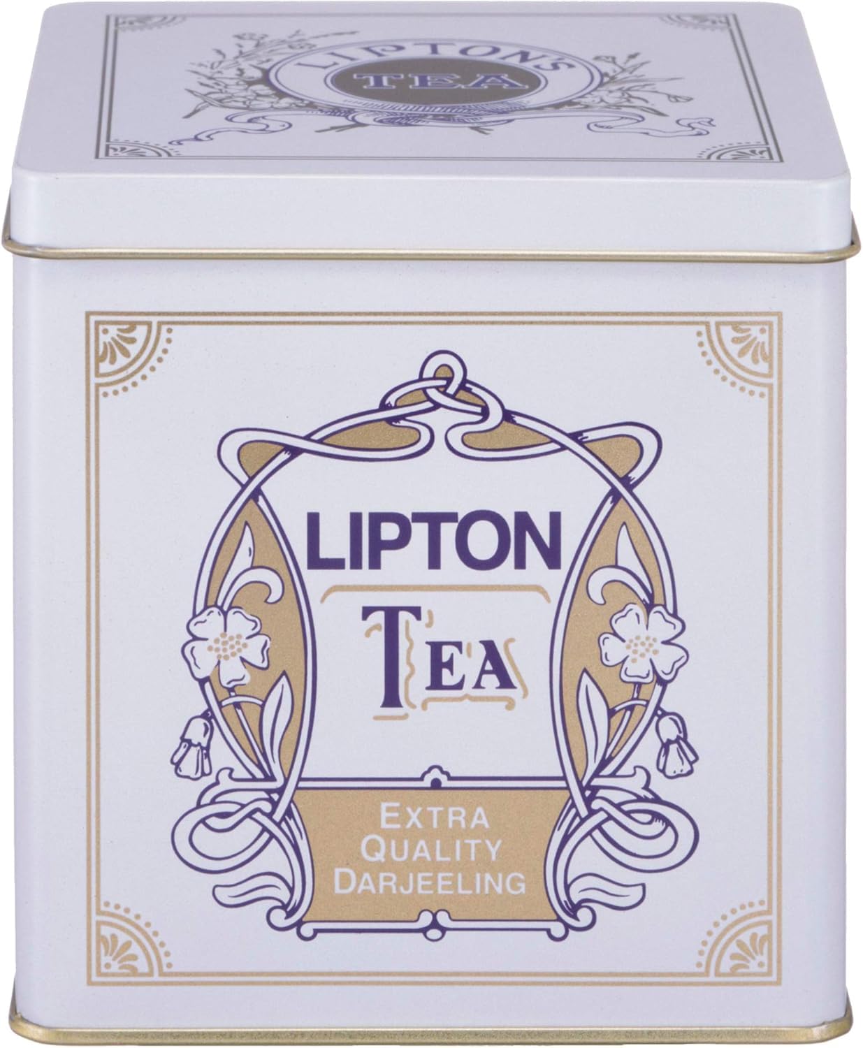 リプトン紅茶 リーフティー エクストラクオリティ ダージリン 白缶 450g