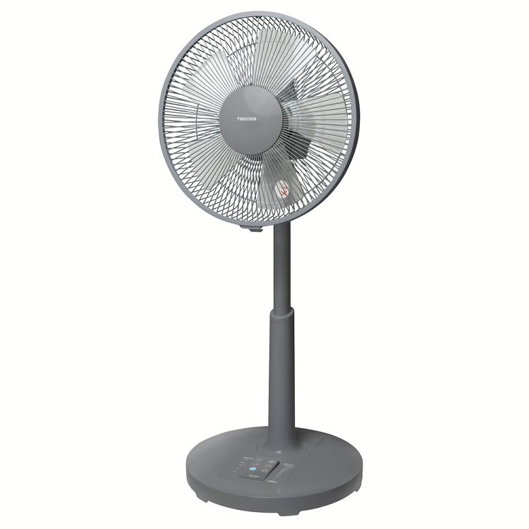 扇風機 風量6段階 季節家電 DC 30cmフルリモコン扇風機 グレー KI-327DC(G) TEKNOS (D)(B) メガ割