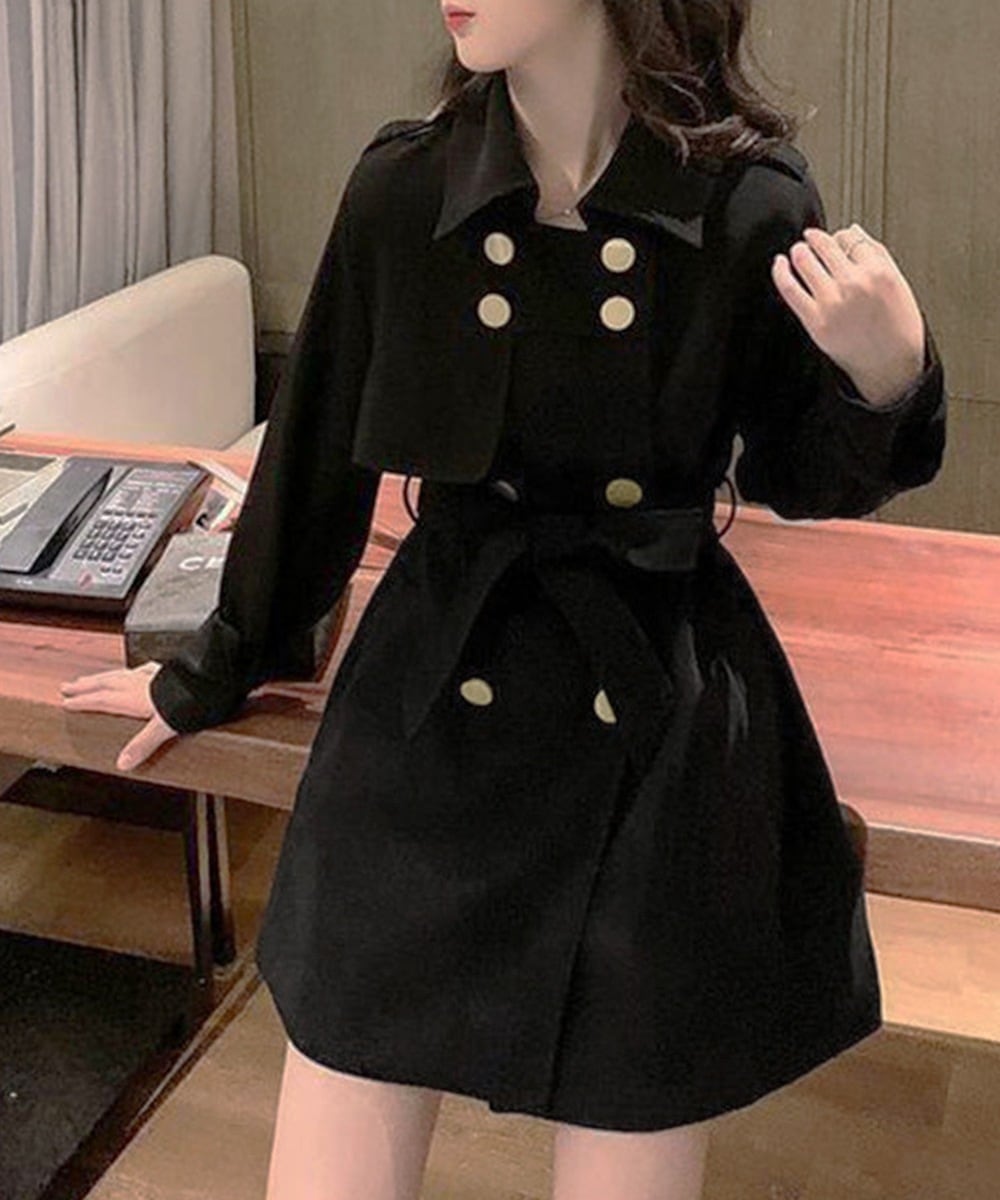 国内即納 トレンチコートレディース 上品ジャケット 1SUYUZI-005