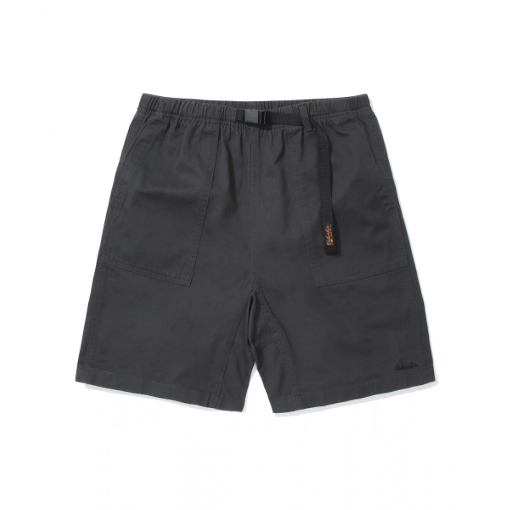 コロンビア大学 SLラベルベルト付きコットンショーツパンツチャコール