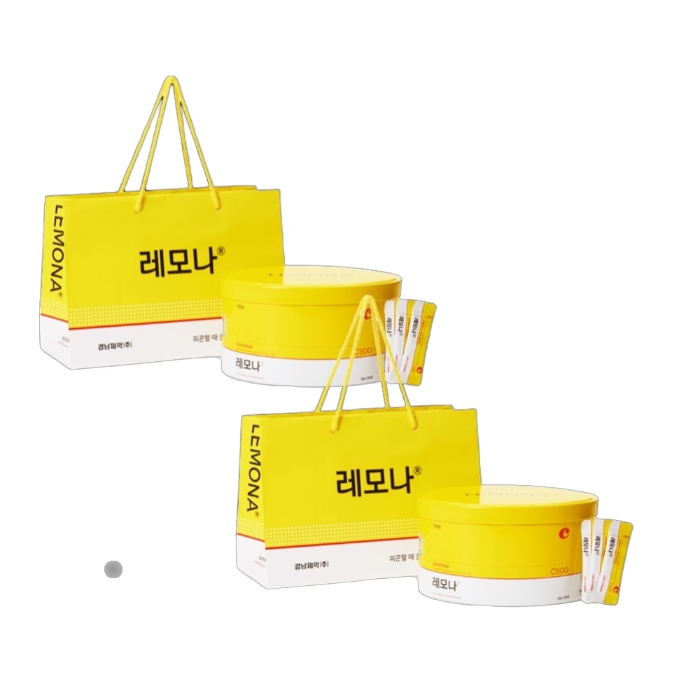 慶南製薬レモナ産チンケース120包+ショッピングバッグ240g2セット