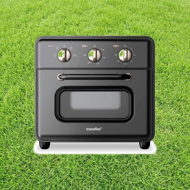 [東京Deco] コンベクションオーブン トースター オーブントースター ノンフライヤー 1200W 4つ加熱モード 熱風コンベクション 2枚焼き 80～230℃ 上下5本ヒーター Wファン搭載 グリ