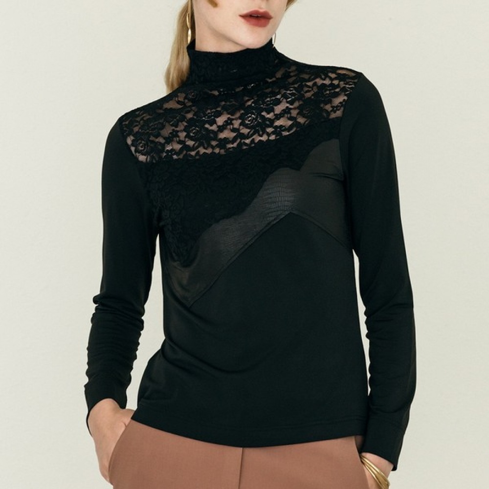 (マックス・カルティッジオ) シースルーレースブラックTシャツ 9,868円