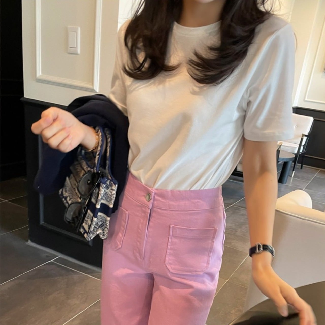 トップス Tシャツ カットソー レギュラー丈 半袖 ラウンドネック ストレート かわいい 大人可愛い シンプル カジュアル 大人 大人可愛い 大人女子 こなれ感 ラフ ボーイッシュ スポーティー