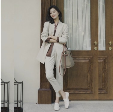 トップス アウター スーツ ストレートパンツ 長袖 襟付き スリム ストレート 上下セット 2点セット お得 大人可愛い きれいめ シンプル 上品 おしゃれ かっこいい クール 無地 オールシーズン