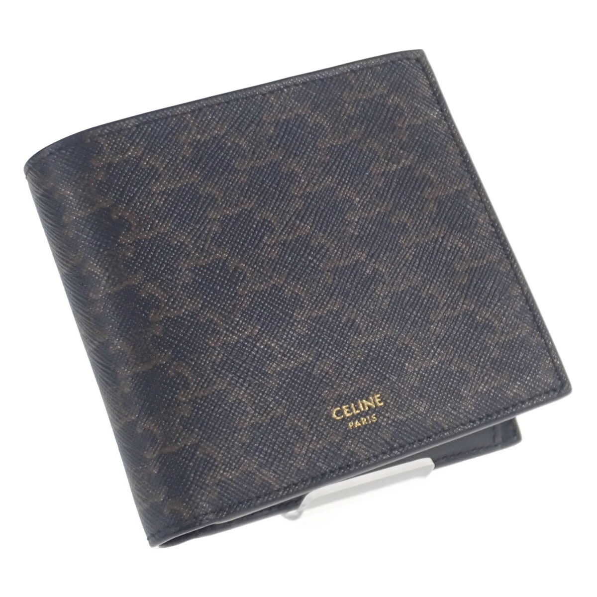 【Aランク】 バイフォールド ウォレット 二つ折り財布 10C872BQB.38NO トリオンフキャンバス PVC ブラック