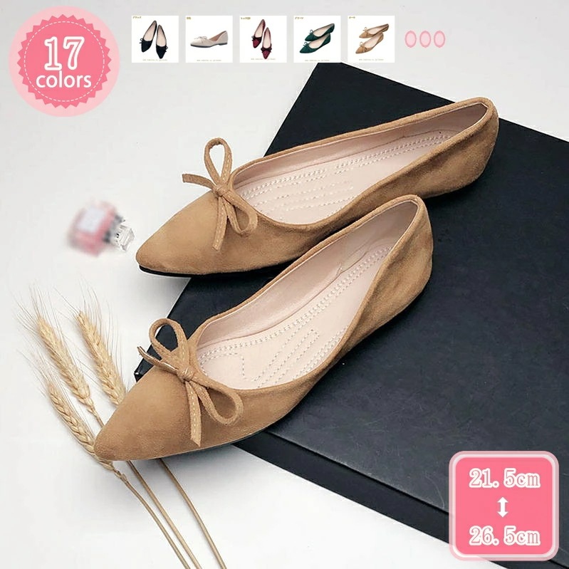 500円OFFクーポン ローヒール ポインテッドトゥパンプス 痛くない 結婚式 脱げない スエード 黒 大きいサイズ 小さいサイズ リボン 走れる 歩きやすい 通勤 オフィス 走れるパンプス おしゃれ