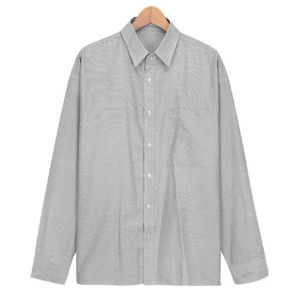 シャツ SBI037 3COLOR メンズカラー オーバーフィット ベーシックシャツ