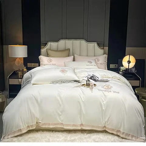 寝具 ベッド用品 カバーセット裸寝 4点セット掛け布団カバー ぜいたくなスタイル布団カバー グ