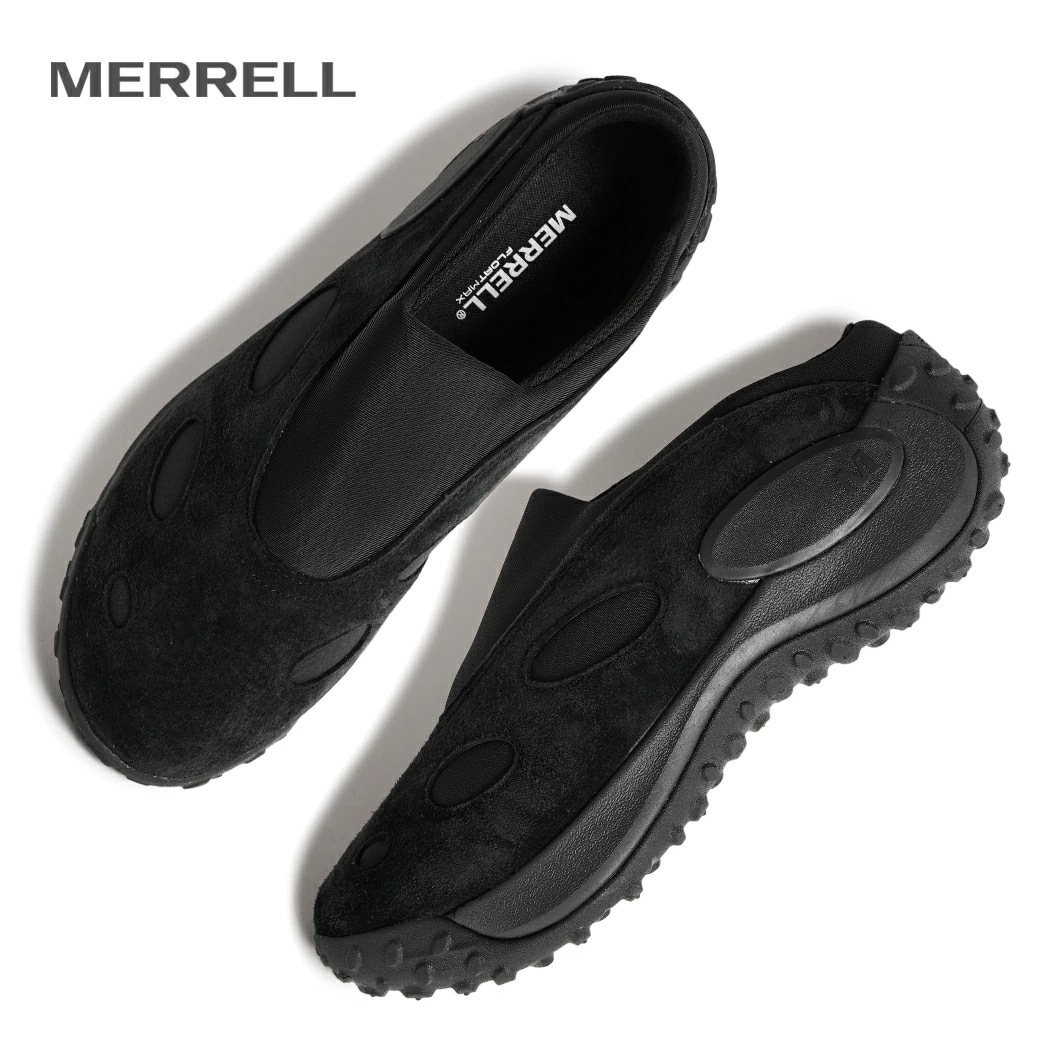 MERRELL メレル M JUNGLE TREK MULE メンズ ジャングル トレック ミュール サンダル スニーカー BLACK ( ブラック 黒 スエード JUNGLE MOC 脱ぎやすい 履