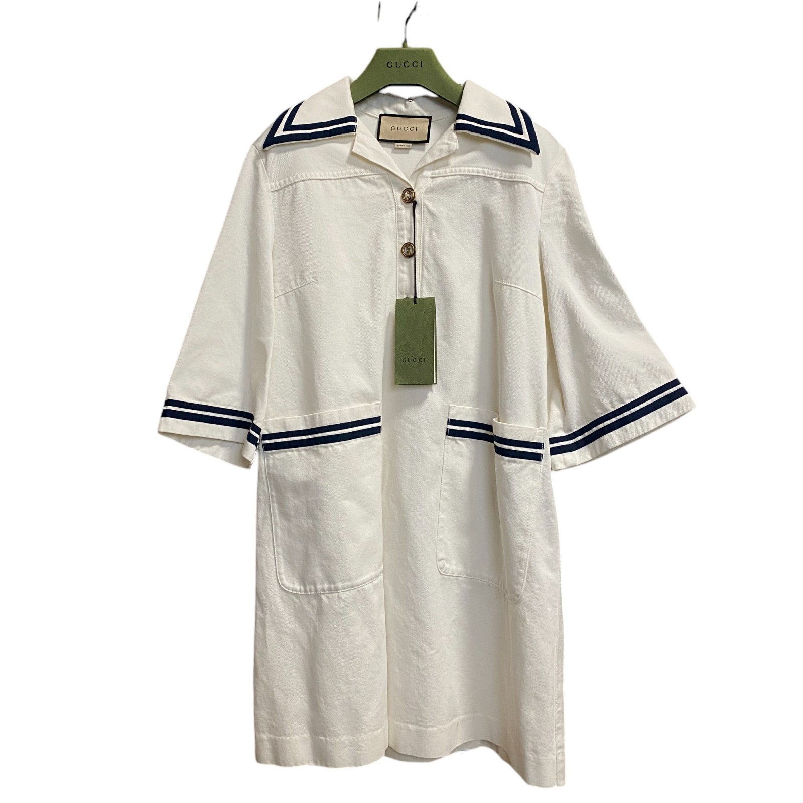 美品 グッチ GUCCI レディース ワンピース 38 (160/84Y) コットン