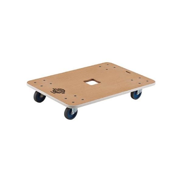 木製平台車 ジュピター 900x600mm φ75 均等荷重200kg 1台 完成品