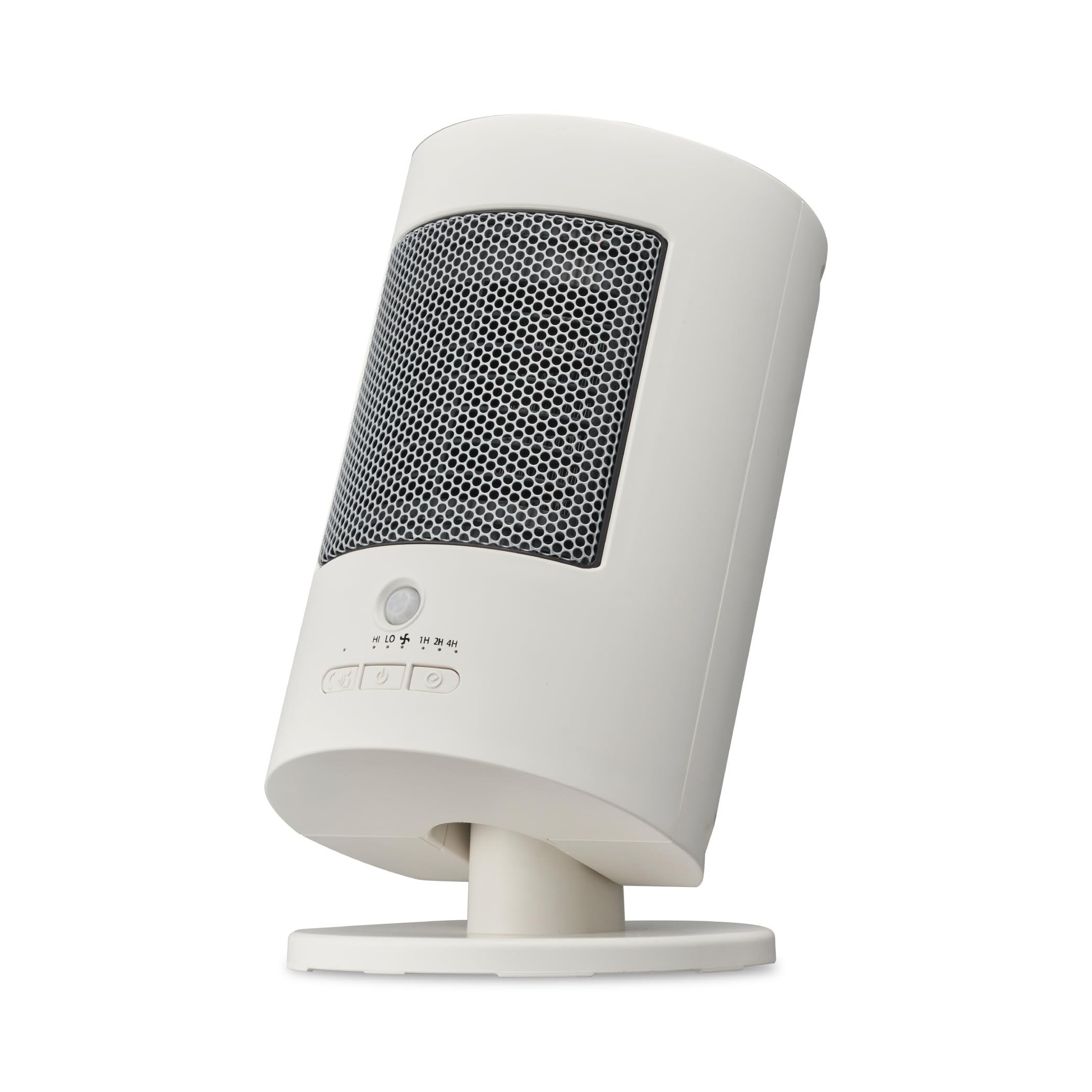 【足元から膝上まであたたか】ドウシシャ セ ラミックヒーター 上下自動首振り 人感センサー付 送風機能付 ホワイト