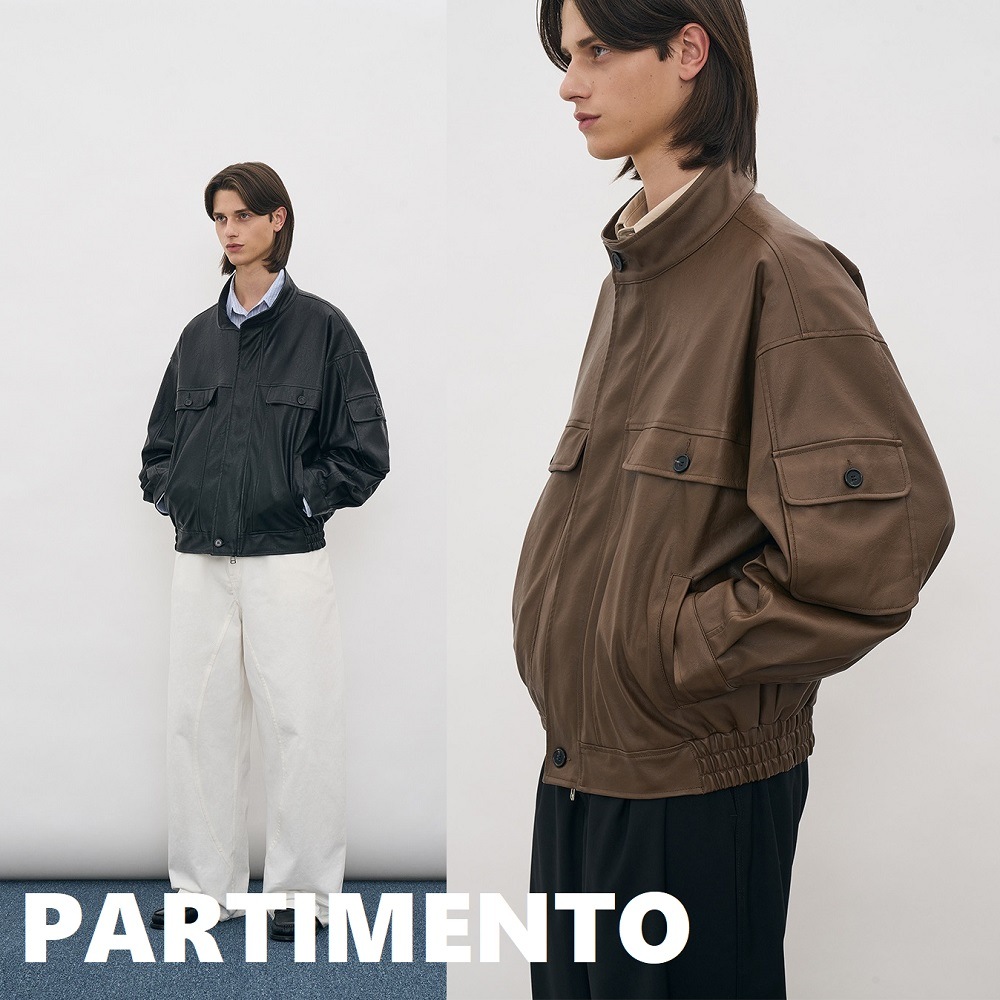 22FW [ビーガンレザー]オーバーフィットブルージョン