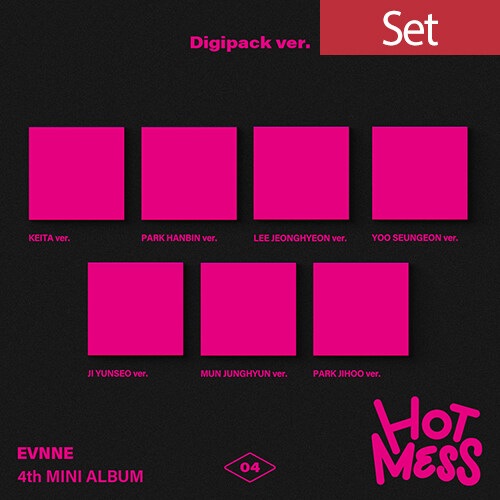 EVNNE ミニアルバム 4集:HOT MESS [Digipack Ver.][7種SET] [バージョン別フォトブック + フォトカード1種ランダム] 9,753円