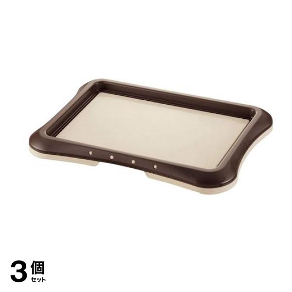 リッチェル ペット用わくわくシーツトレー レギュラー 1組入 (ダークブラウン) 3個セット