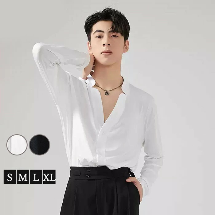 おすすめランキング社交ダンス衣装 トップス メンズ ラテン ラテンダンス用シャツ 男性用 ダンス衣装 ダンスウェア 練習着 ワルツ チャチャチャ ルンバ ラテン ラテンダンスシャツ ステージ 衣装 男