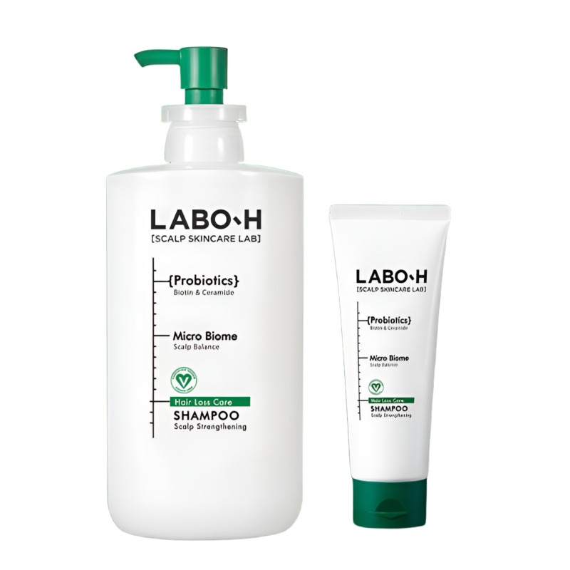 【IVE アン・ユジン pick】 LABO-H 脱毛症状緩和シャンプー 750ml+100ml（スカルプ強化）韓国スカルプケア・プロバイオティクス配合・低刺激処方