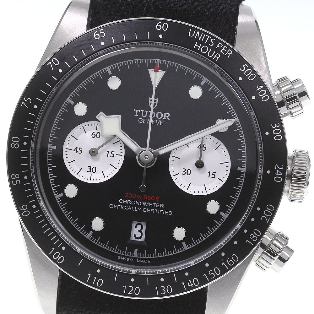 良品 箱保証書付き【TUDOR】チュードル ブラックベイ クロノ デイト 79360N 自動巻き メンズ_739633【中古】