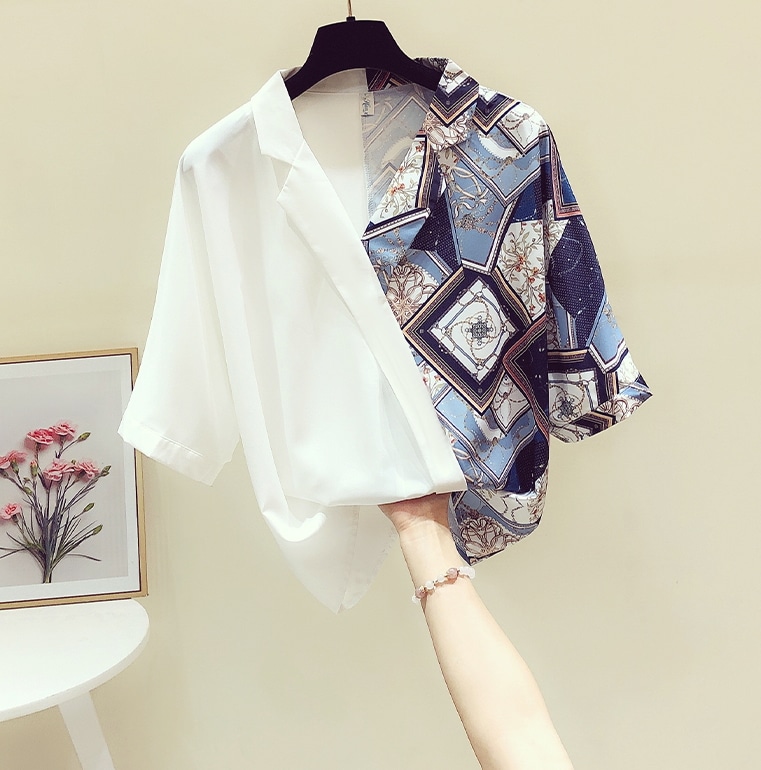 切り替えデザインシャツ トップス シャツ ブラウス 袖あり 半袖 Vネック 襟付き 切り替えデザイン 切り替えデザイン 前開き かわいい 大人可愛い きれいめ シンプル カジュアル 大人 上品