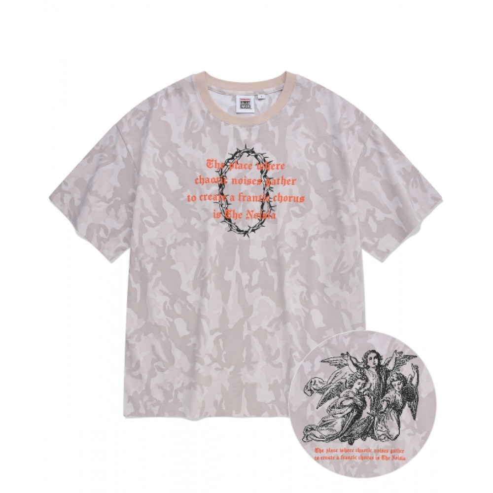 VISION ストリートウェア VSW ノイジアカモ Tシャツベージュ