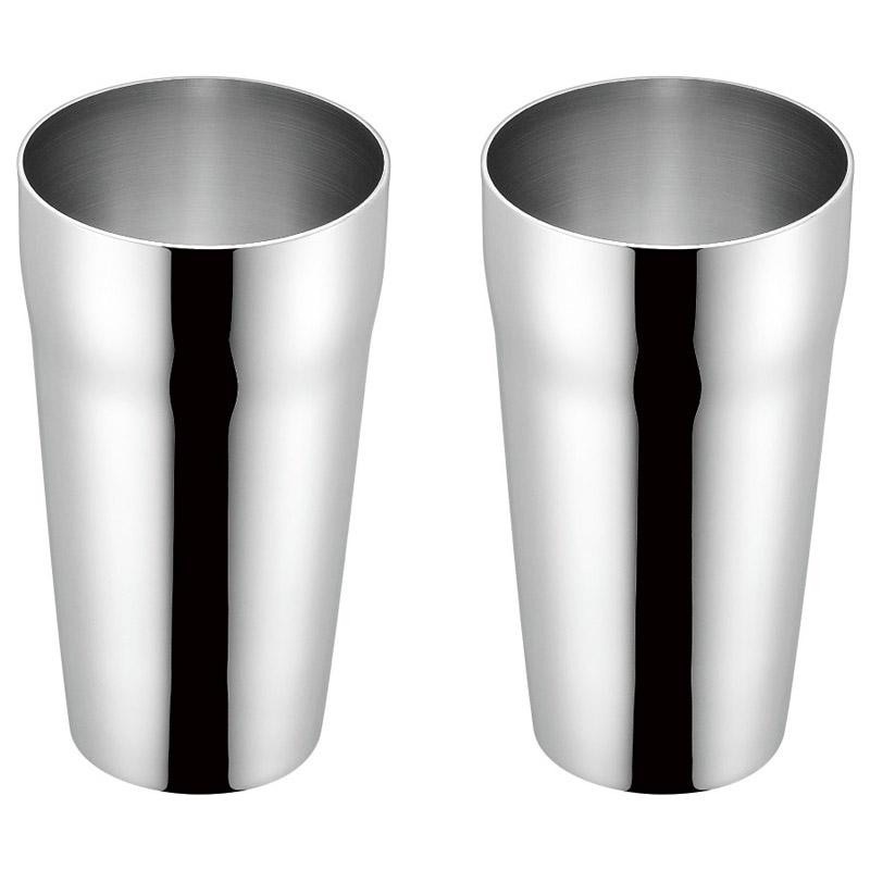 燕人の匠 プライム ダブルタンブラー300ml 2P(内面ヘアーライン仕上げ) ET-1001