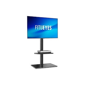 FITUEYES テレビスタンド 3260インチ対応 棚付き 壁寄せテレビスタンド 高さ調節可能 ラック回転可能 ブラック TT206001GB