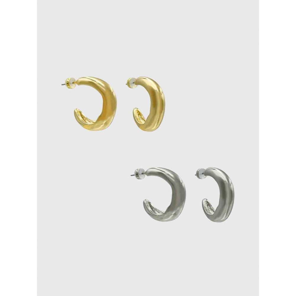 Jean Paul Clarisse クラッシュハーフリングイヤリング JB 23058E