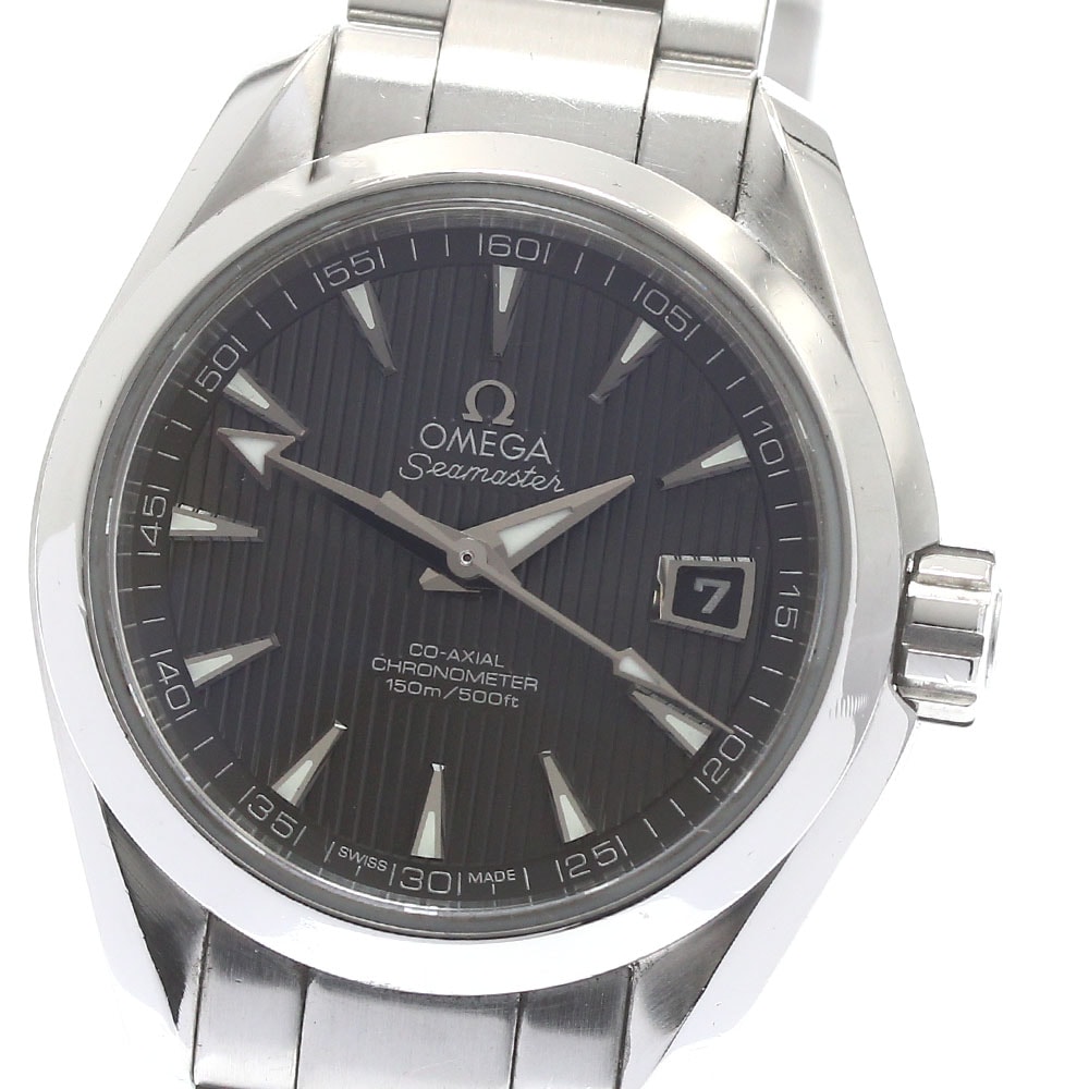 オメガ OMEGA 231.10.30.20.06.001 シーマスター アクアテラ デイト 自動巻き レディース _875561【中古】