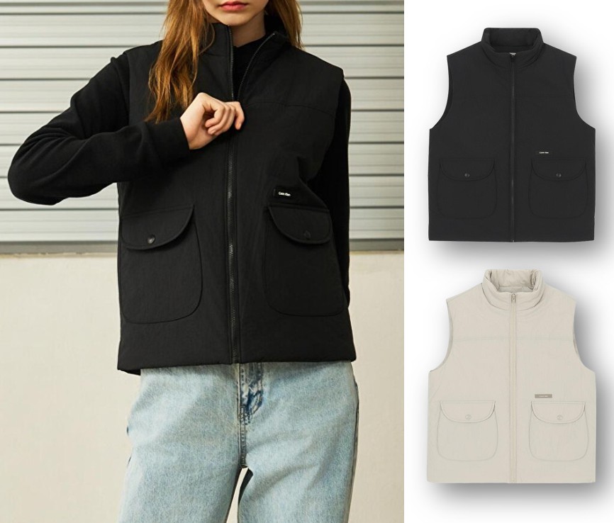 Womens Woven Padded Vest