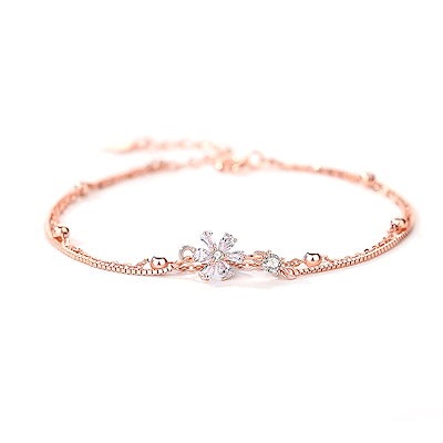 K.L.Y ブレスレット レディース 桜 シルバー 925 最高...のサムネイル