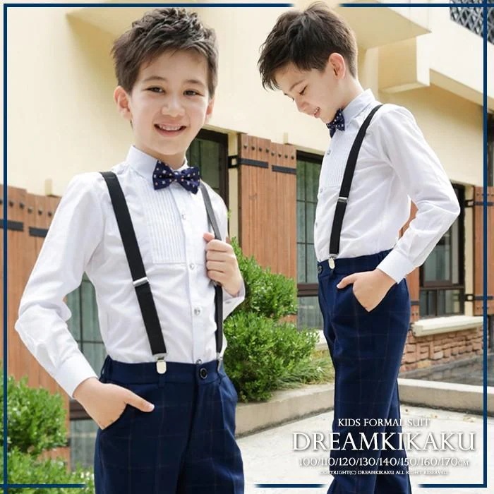 4点セット ネイビー チェック 男の子 キッズ 子供服 フォーマル 入学・入園 卒業式
