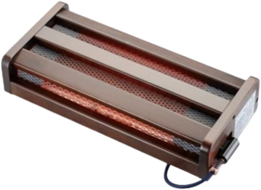 メトロ 木枠フットヒーター 幅49cm×奥行22cm×高さ11cm 1灯式 手元電子コントローラー式 5時間切タイマー付 クリーンポケット付 MFH-181ET(DA) ラバーウッド 天然木 ハロゲン