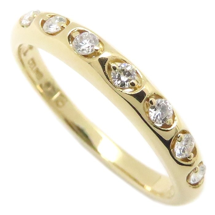 ダイヤモンド リング 指輪 ダイヤモンド0.13ct 12号 K18YG イエローゴールド レディース/295300【中古】