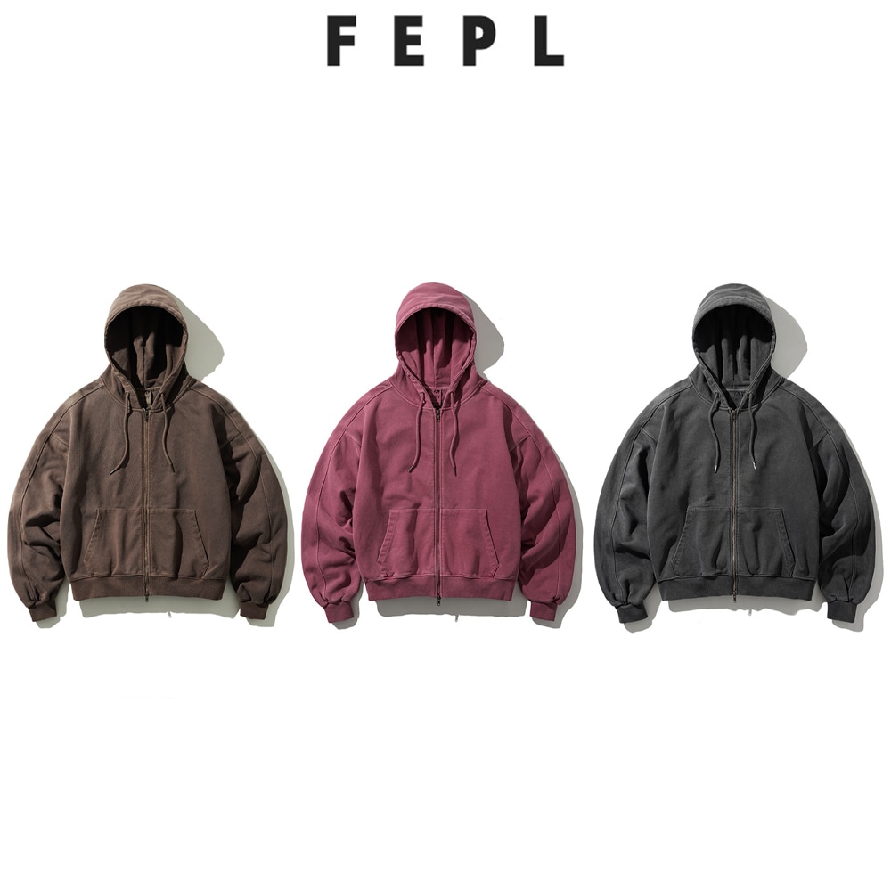 [FEPL] Meteo Dear Pigment Hood Zip Up