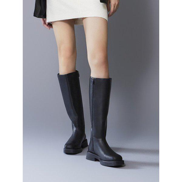 マッツ 女性 ベーシック スクエア ロングブーツ 4cm LCWL73M44V
