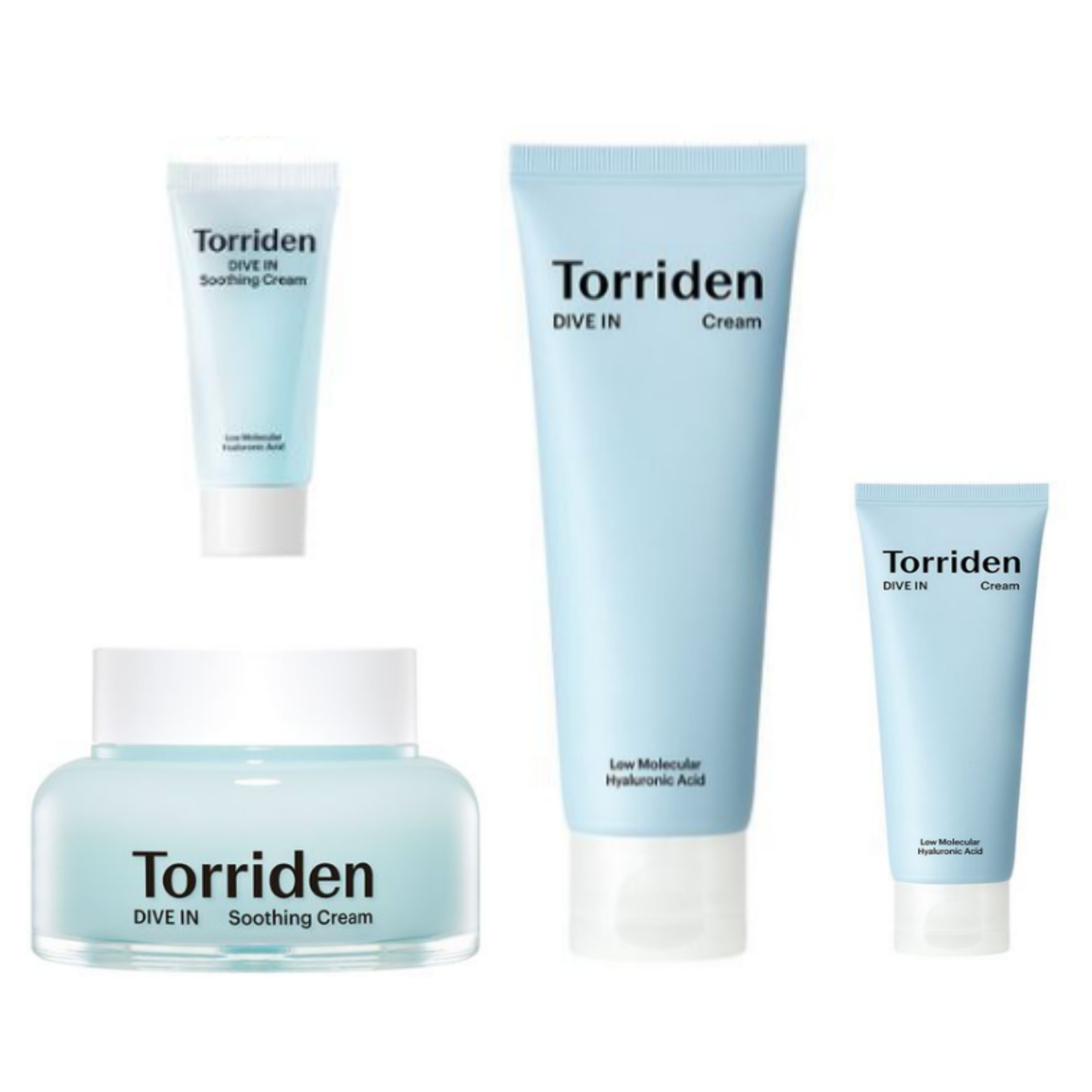ダイブイン低分子ヒアルロン酸クリーム80ml企画（+クリーム20ml追加贈呈）+ダイブインスージングクリーム100ml企画（+スージングクリーム20ml）