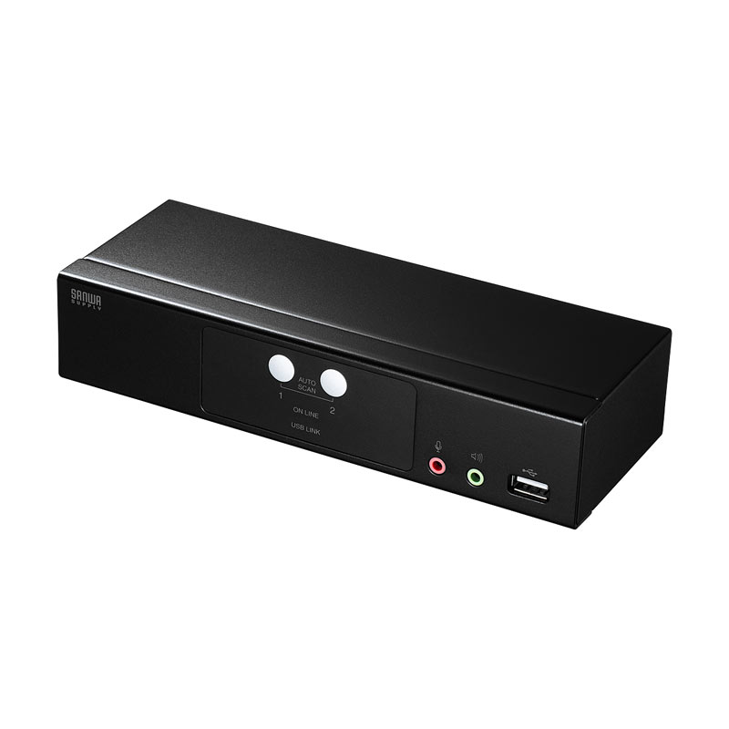 HDMI対応パソコン自動切替器 2:1 SW-KVM2HHC