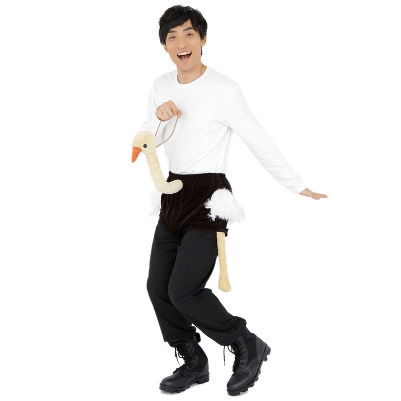 コスプレ 仮装 Patymo ライドオンシリーズ ダチョウ 【 コスプレ 衣装 ハロウィン パーティーグッズ おもしろ 爆笑 プチ仮装 おもしろ雑貨 変装グッズ 面白パンツ おもしろパンツ 面白い 笑