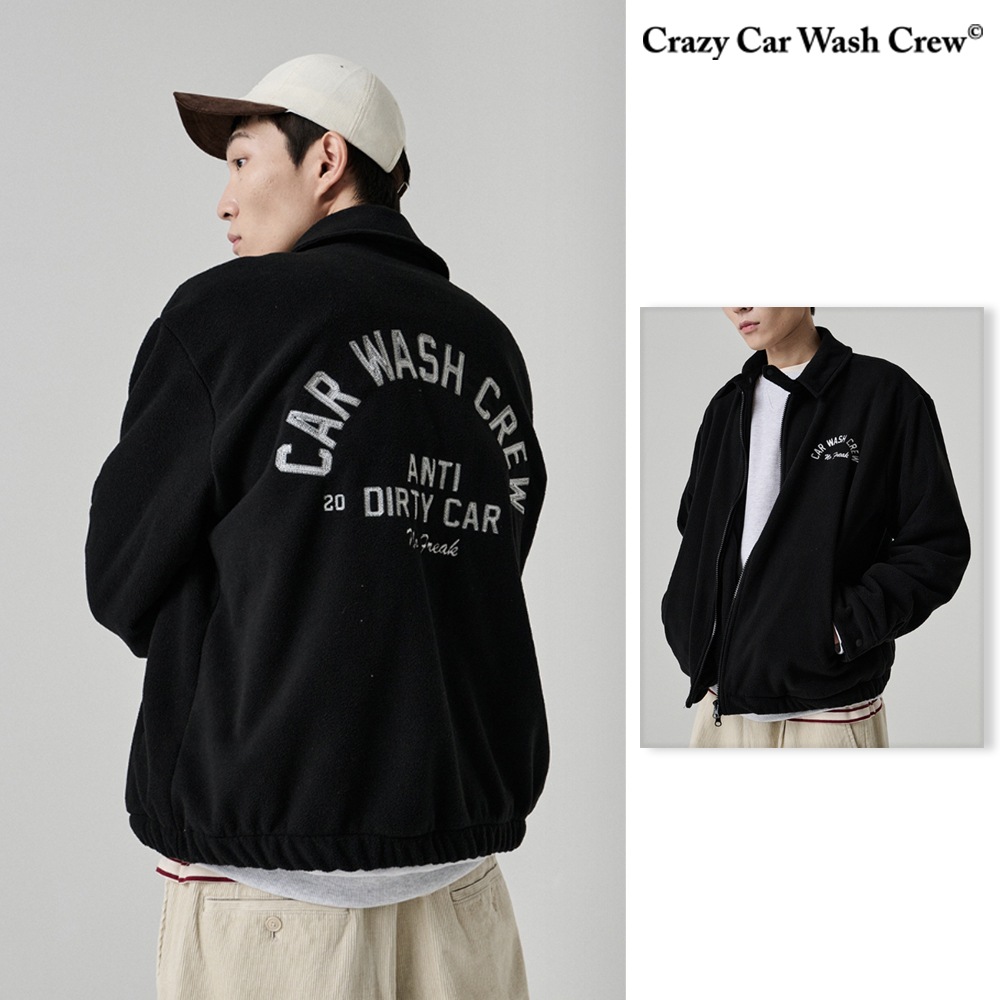 [Crazy Car Wash Crew] CAR WASH CREW STITCH FLEECE JACKET