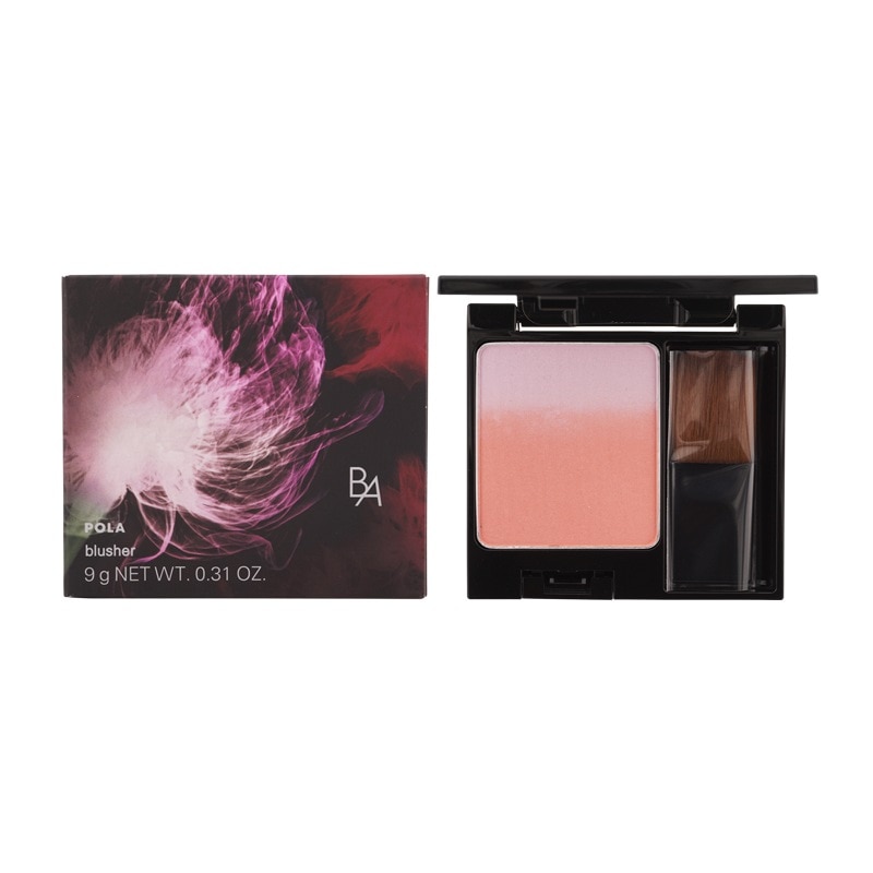 B.A 3Dオアシス ブラッシュ 02 ブルーミングピオニー 9g ハイライト 血色感 艶　パレット一体型 ブラシ 付き[ギフトラッピング対応]