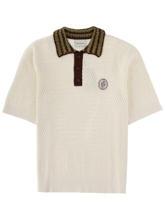 DROLE DE MONSIEUR Men Polo Shirts PO206 CO292OFFWHITE White